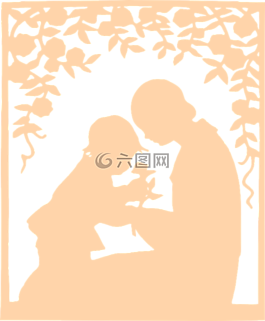 侧影,剪叉式,母亲