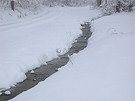 河,水,雪