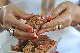 kabab,肉,烤架