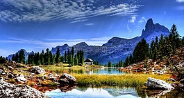 白云岩,湖,山