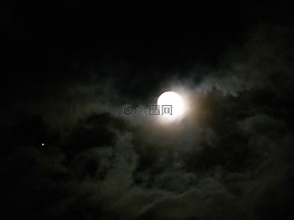 月亮,夜,滿月
