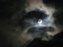 月亮,天空,夜