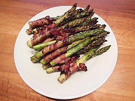 蘆筍,培根,烤架