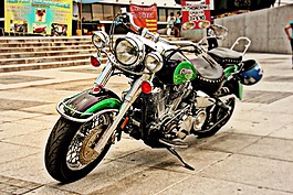 摩托车,斩波器,引擎