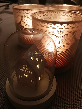 圣誕節(jié),蠟燭,光