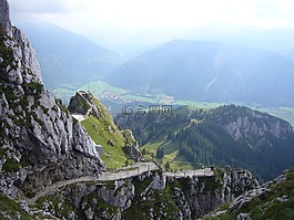 山,wendelstein,巖
