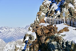 雪,冬天,山
