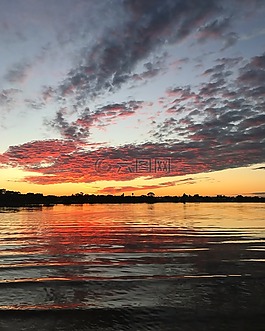 日落,美麗,天空
