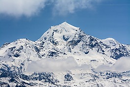 山,高峰,天空