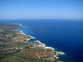 海岸線,塞浦路斯,地中海