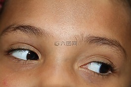 眼睛,年轻的女孩,脸