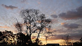 夕陽,風景,天空