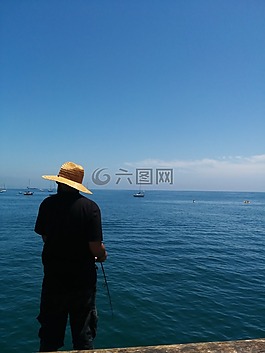 釣魚,漁,水