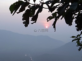 日落,西高止山脈,sahyadri