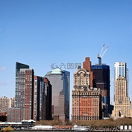 紐約城,天際線,摩天大樓