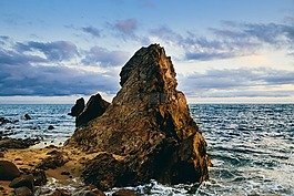 自然,島,海岸