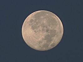 月亮,滿(mǎn)月,日落
