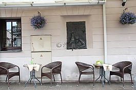 咖啡館,出,天井