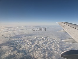 天空,云,飞
