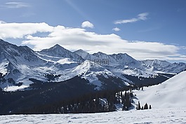 高山,阿尔卑斯山,雪