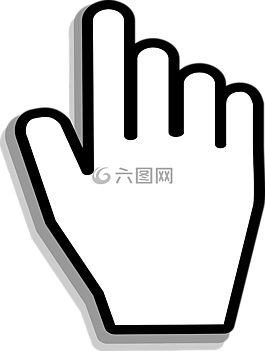 手,光標,陰影