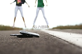 婦女,電話,移動(dòng)電話