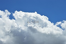 天空,云計算,藍色