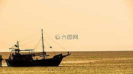 船,海,下午