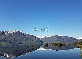 霍宁达尔湖,挪威,山