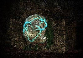 石門,幻想,廢墟