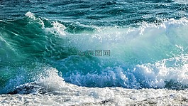 波,泡沫,噴霧