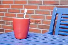 杯,t恤,咖啡