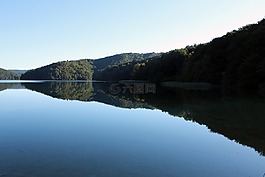 湖,鏡像,作為光滑如玻璃