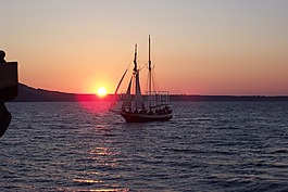 日落,圣托里尼島,abendstimmung