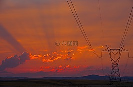 一天,日落,太陽能