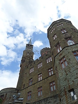 城堡,hohenzollern,戶外