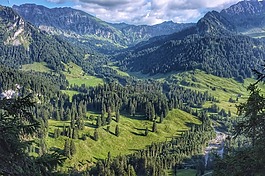 山,高原,云