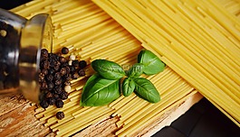 意大利面,羅勒,面條