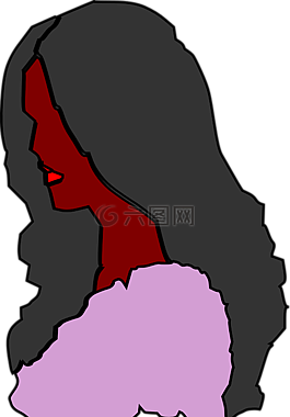 女子,外形,長頭發花白