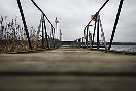橋,水域,天空
