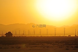 日出,自然,景觀