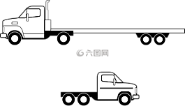 卡车,平板,车辆