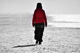 步行,北海,海岸