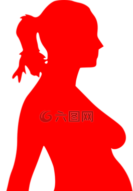 女子,懷孕,wilhouette