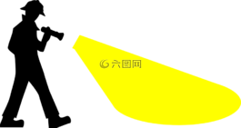 男子,手电筒,头盔