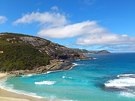 海灘,天空,藍(lán)色