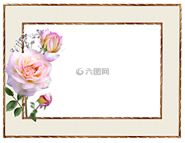 幀,金邊緣,粉紅玫瑰