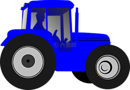 拖拉機(jī),農(nóng)民,車道