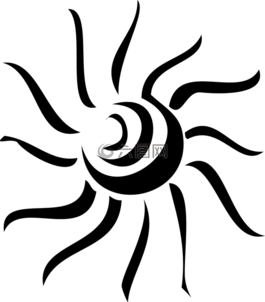 太阳,射线,艺术