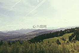 自然,景觀,山